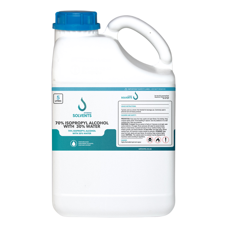 70% Isopropyl Alcohol (IPA) with 30% Distilled Water (5L)