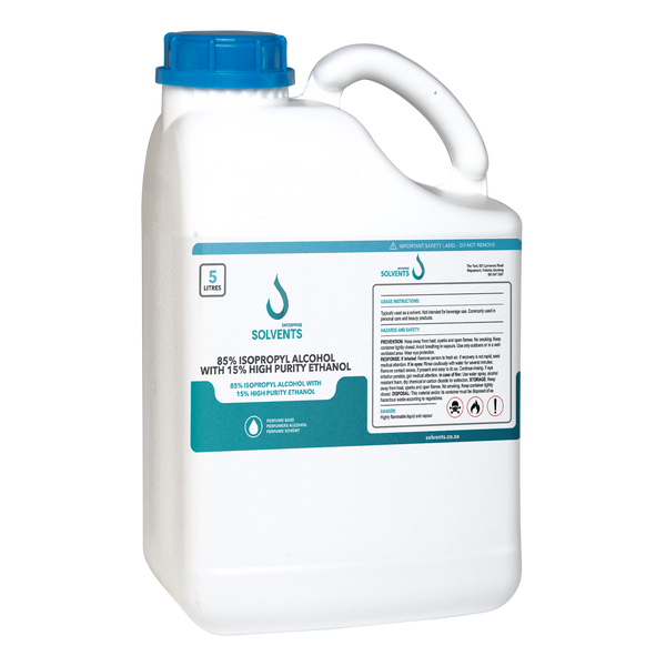 85% Isopropyl Alcohol (IPA) with 15% High Purity Ethanol (5L)