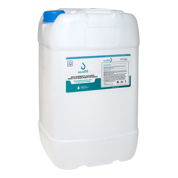 85% Isopropyl Alcohol (IPA) with 15% High Purity Ethanol (25L)
